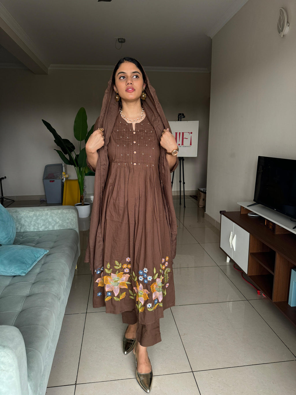 NY26 HIFI Brown mul cotton