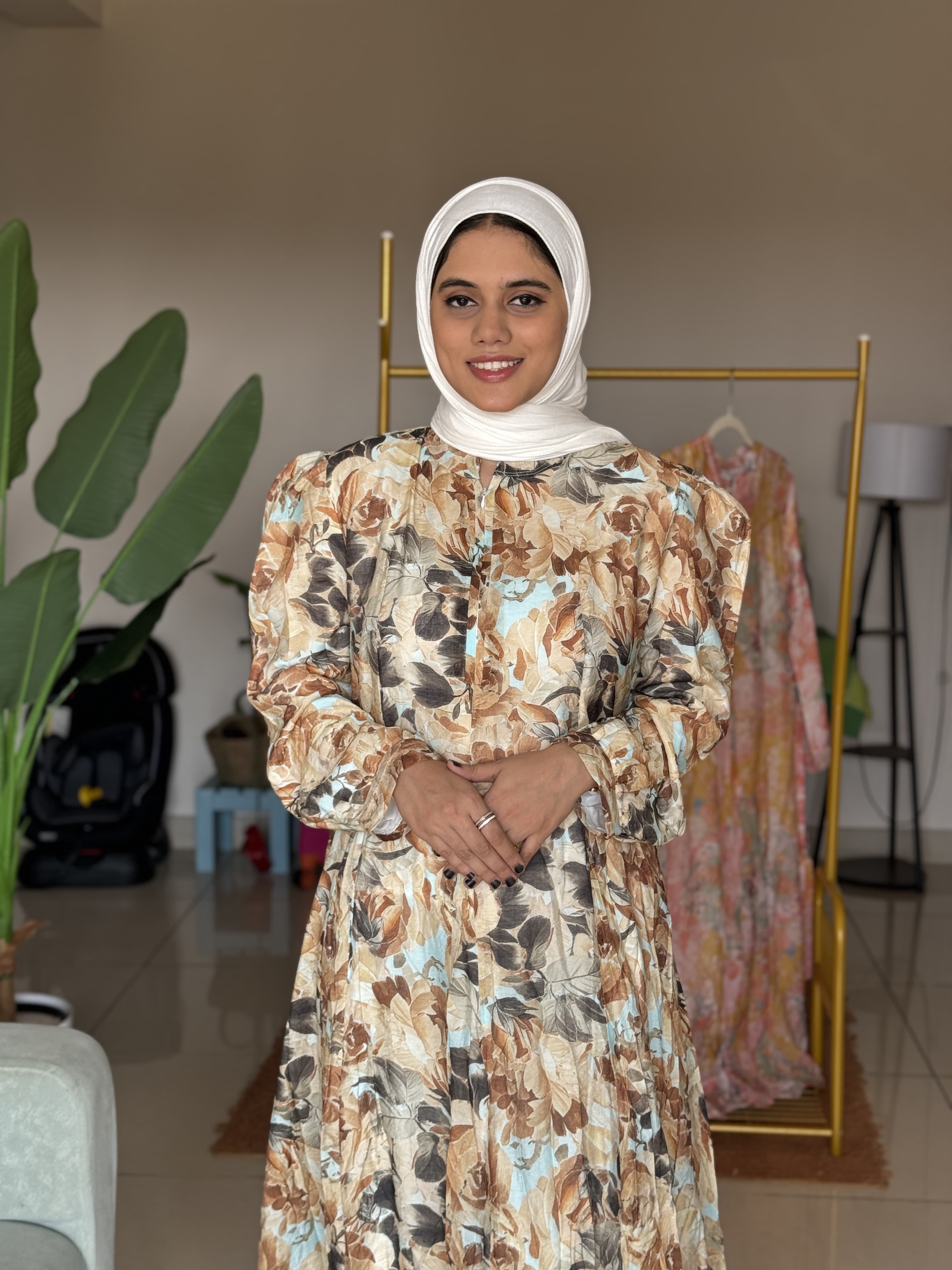 HIFI Floral plus size gown