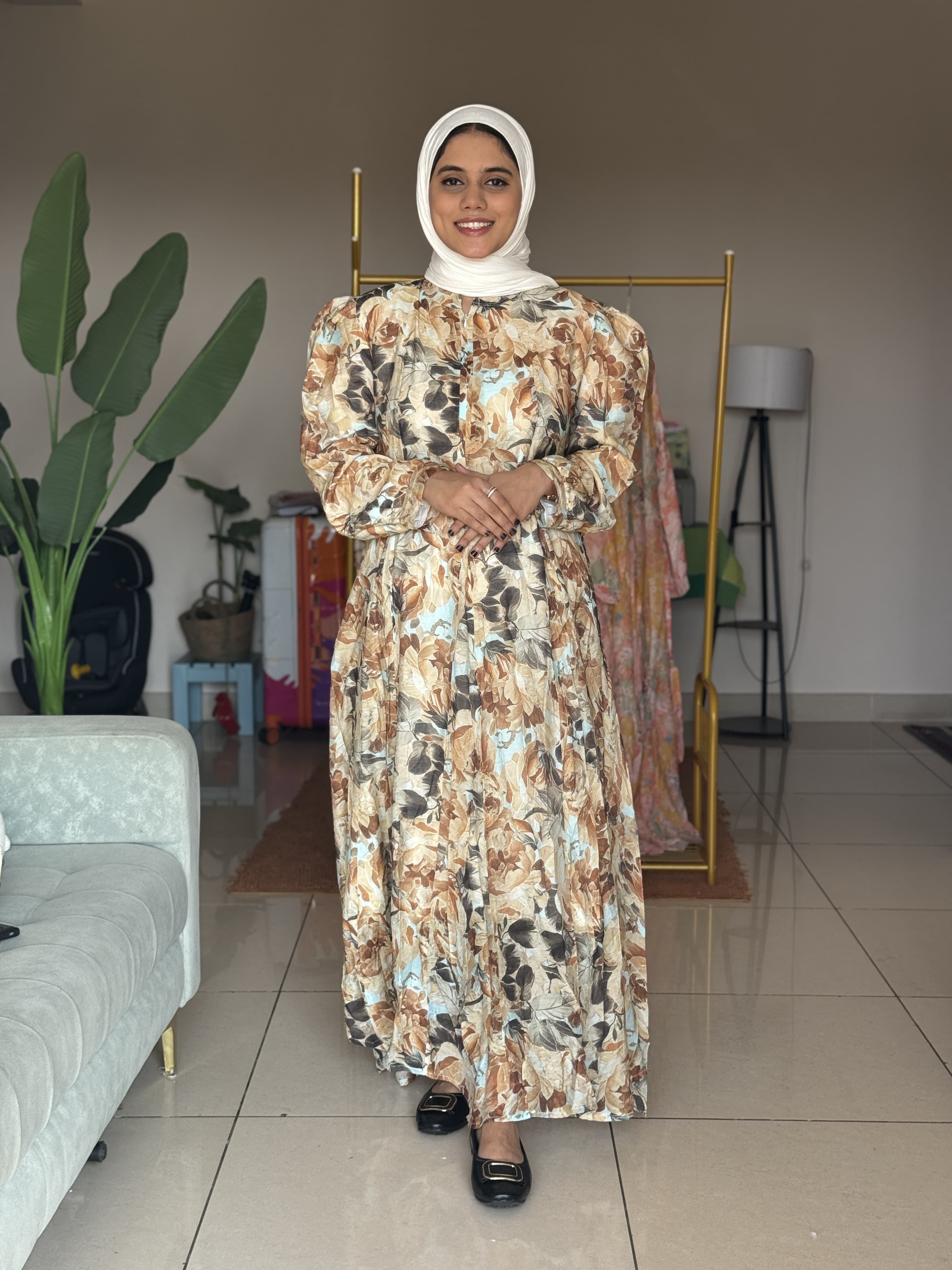 HIFI Floral plus size gown