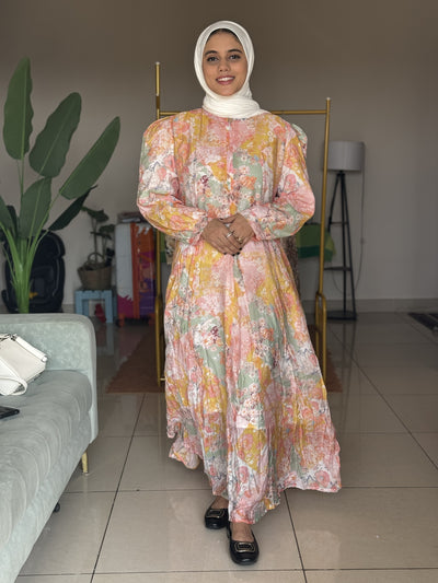 HIFI Floral plus size gown