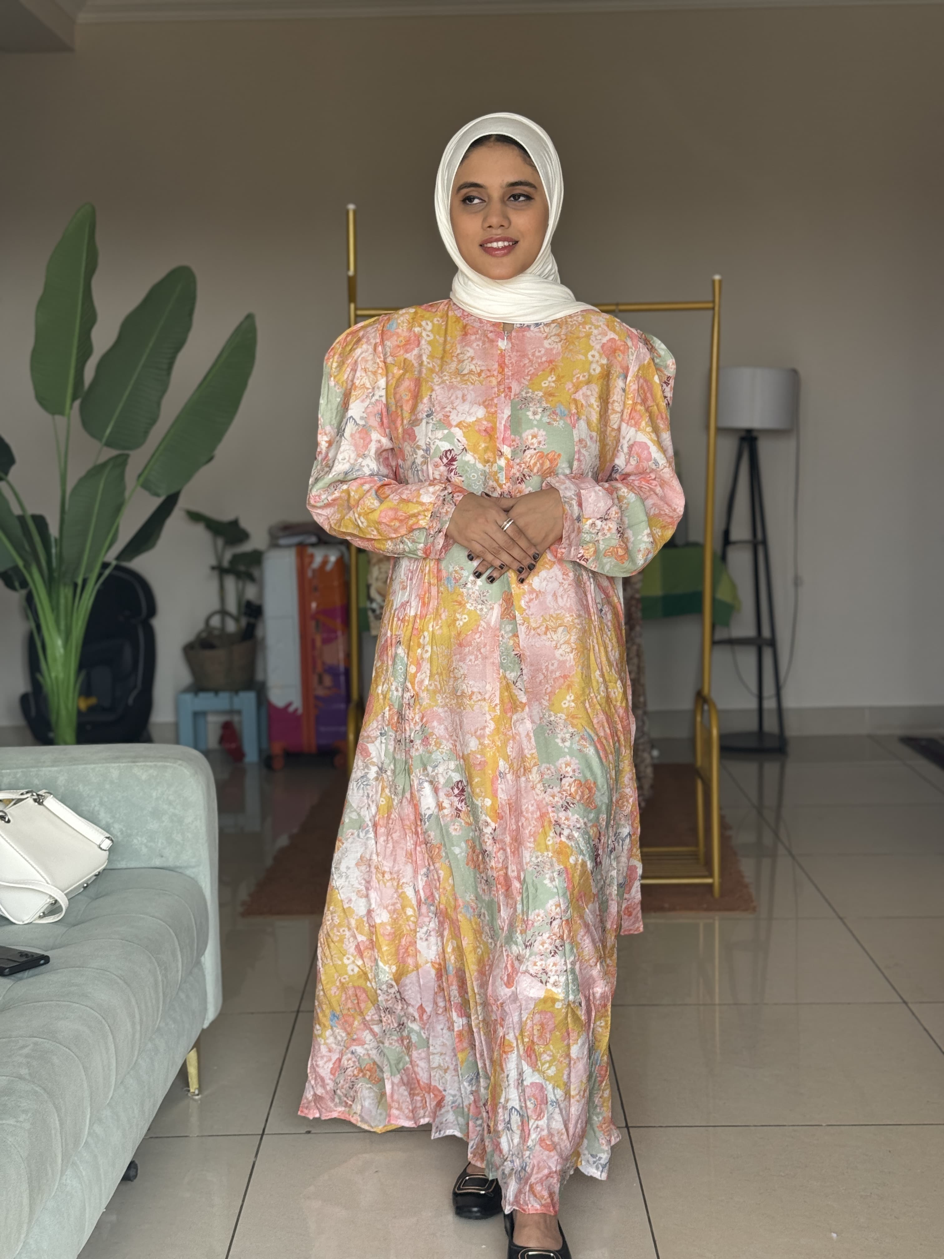 HIFI Floral plus size gown