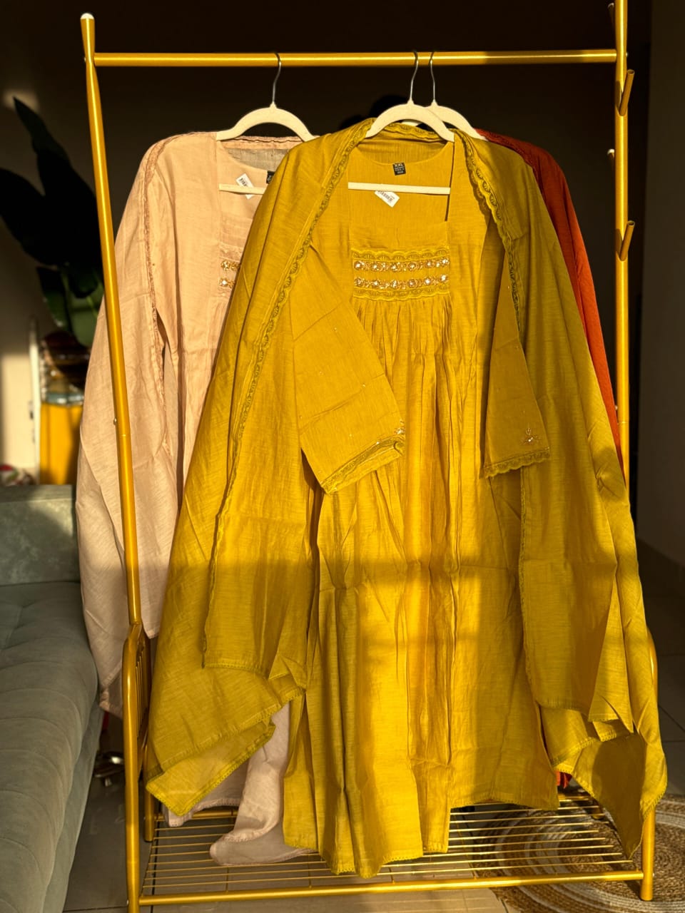 PE26 MUL CHANDERI YELLOW