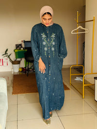 Greenish denim