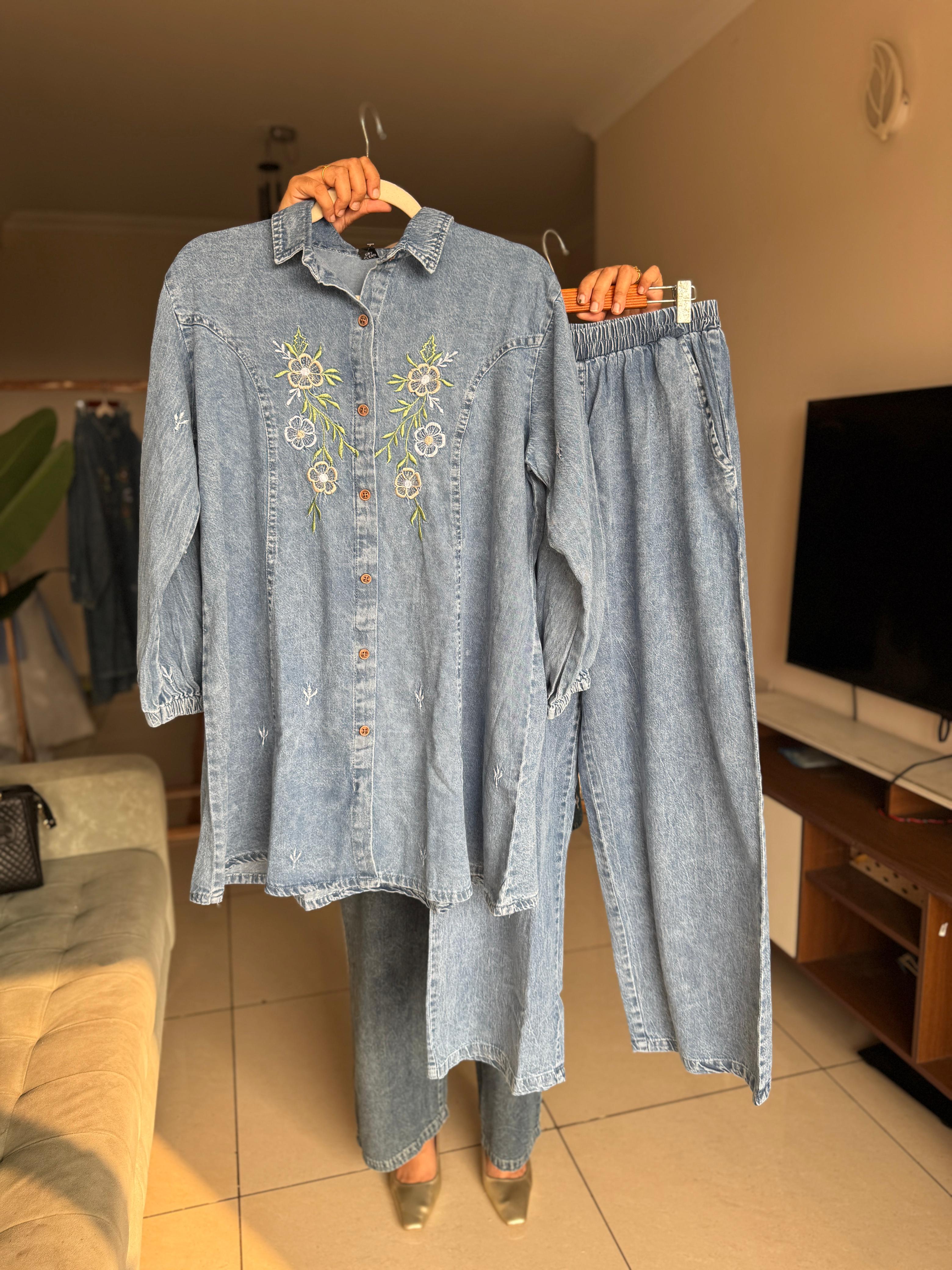 HIFI Flower denim cord drop