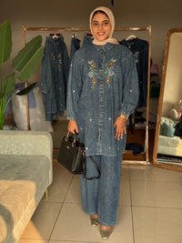 Greenish denim
