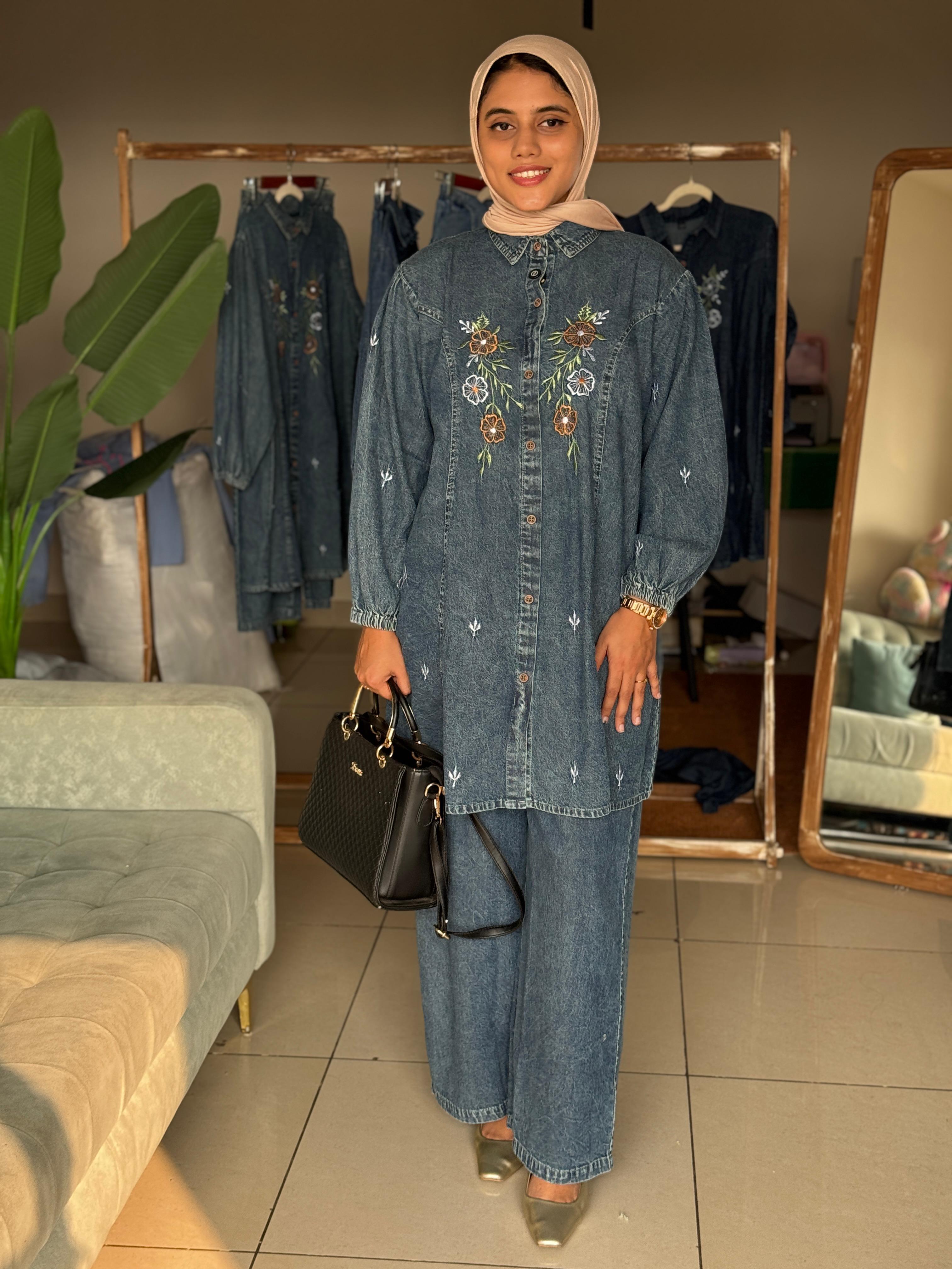 HIFI Flower denim cord drop