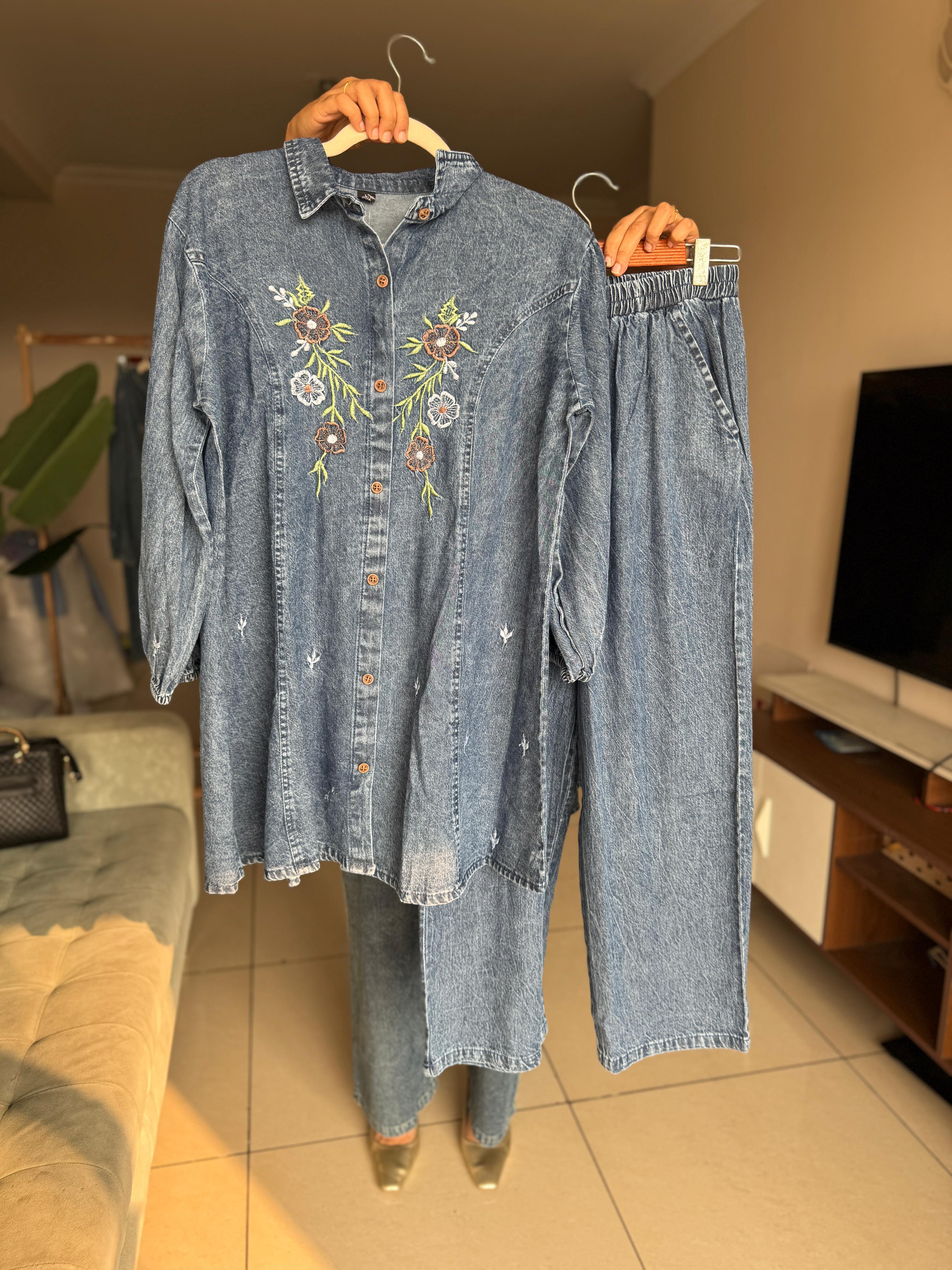 HIFI Flower denim cord drop