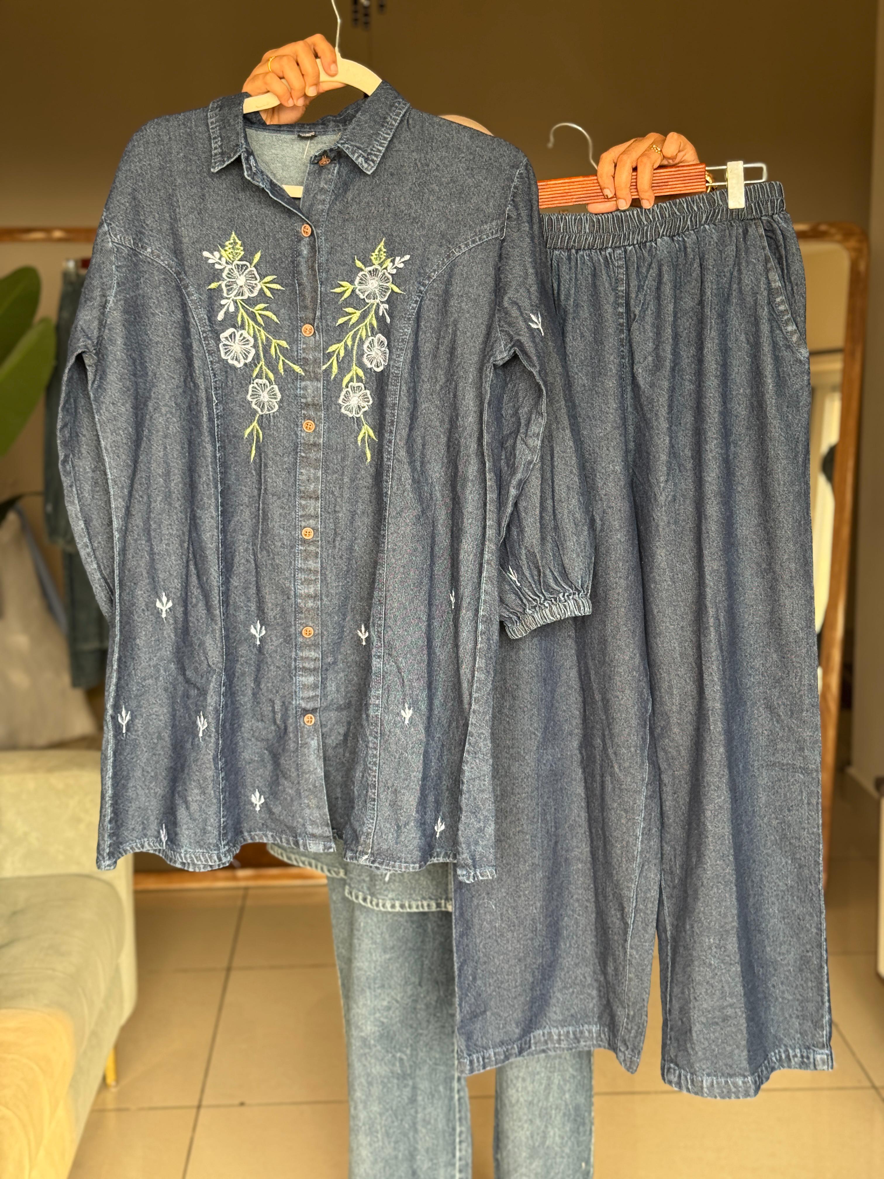 HIFI Flower denim cord drop