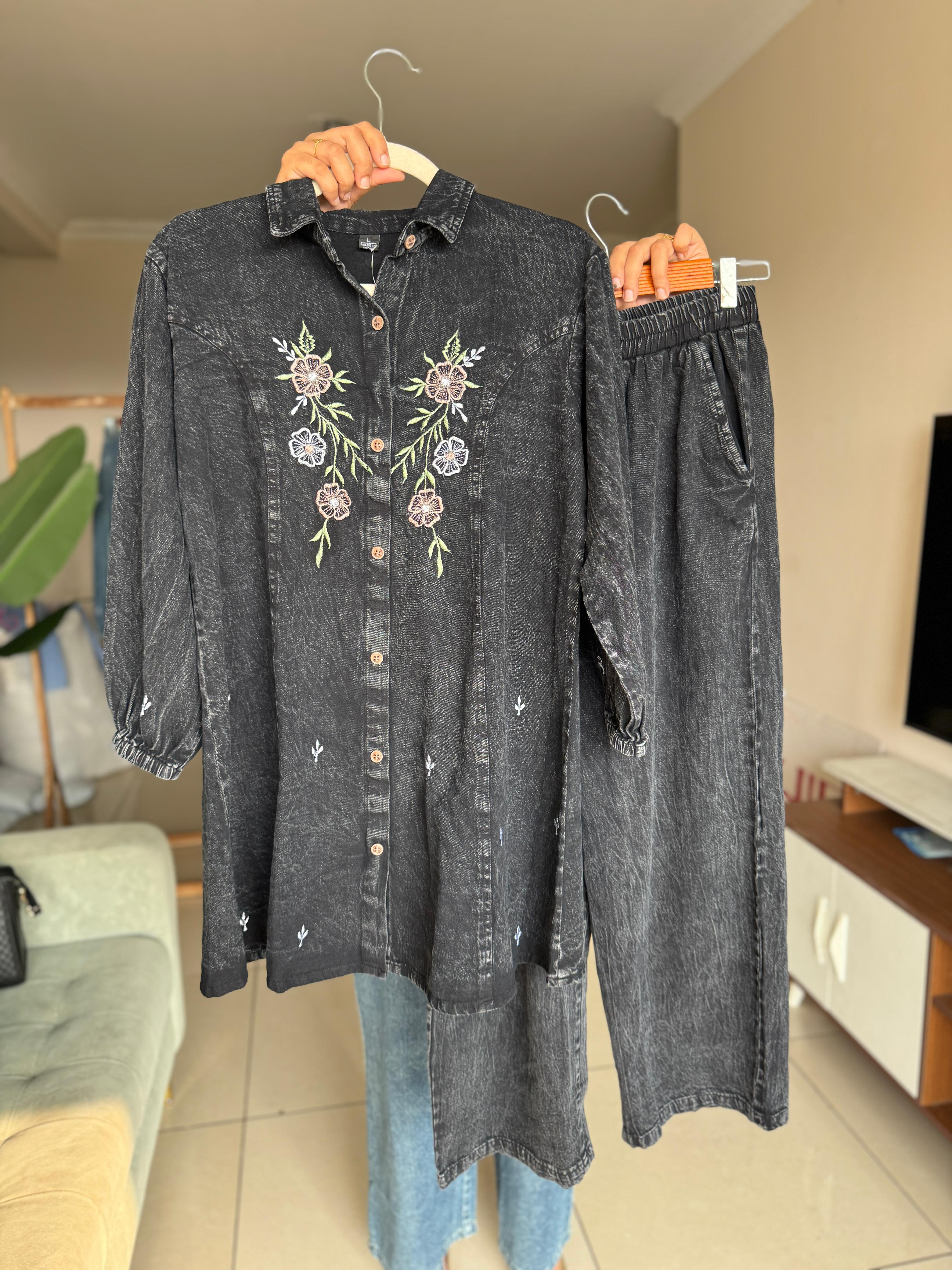 HIFI Flower denim cord drop