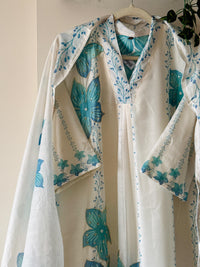 Teal with blue