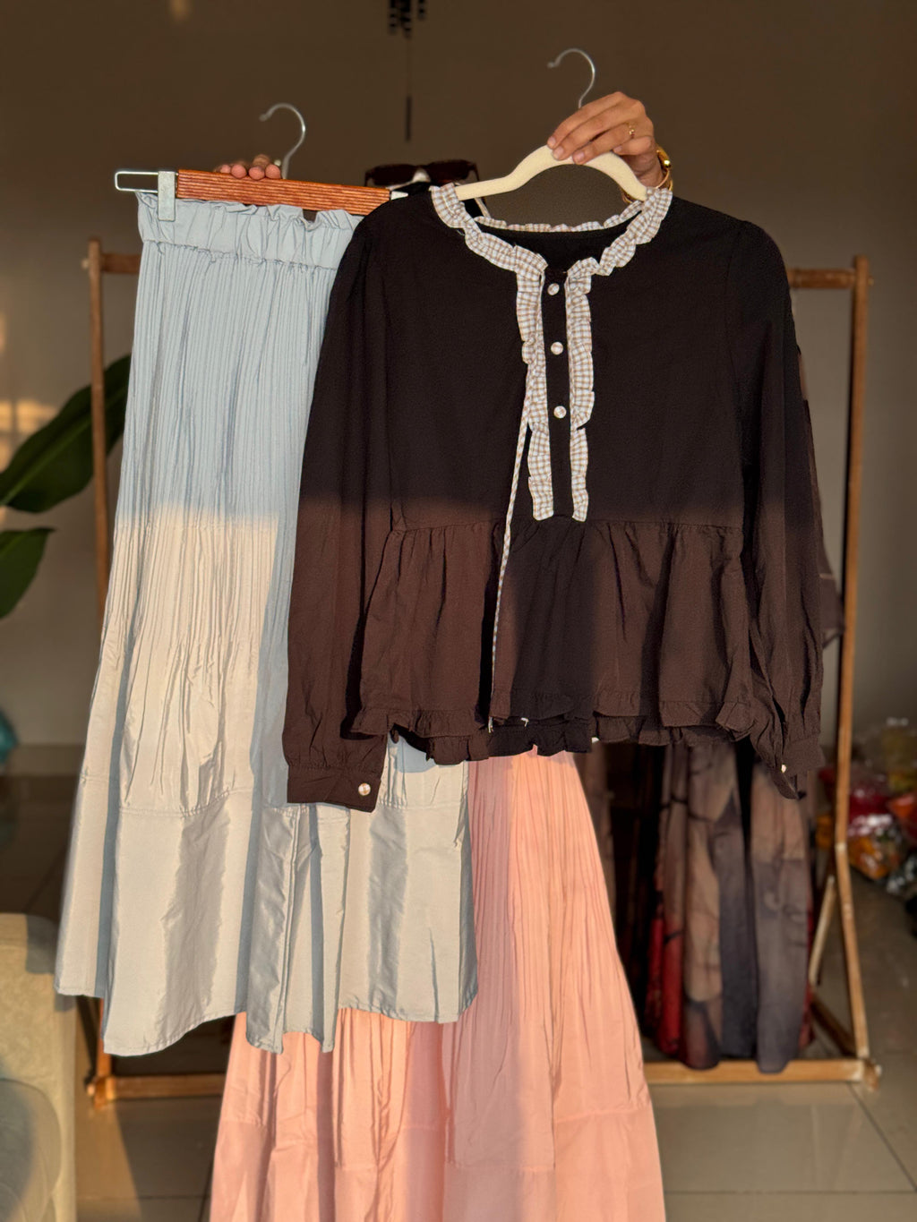 Hifi chinese skirt top combo