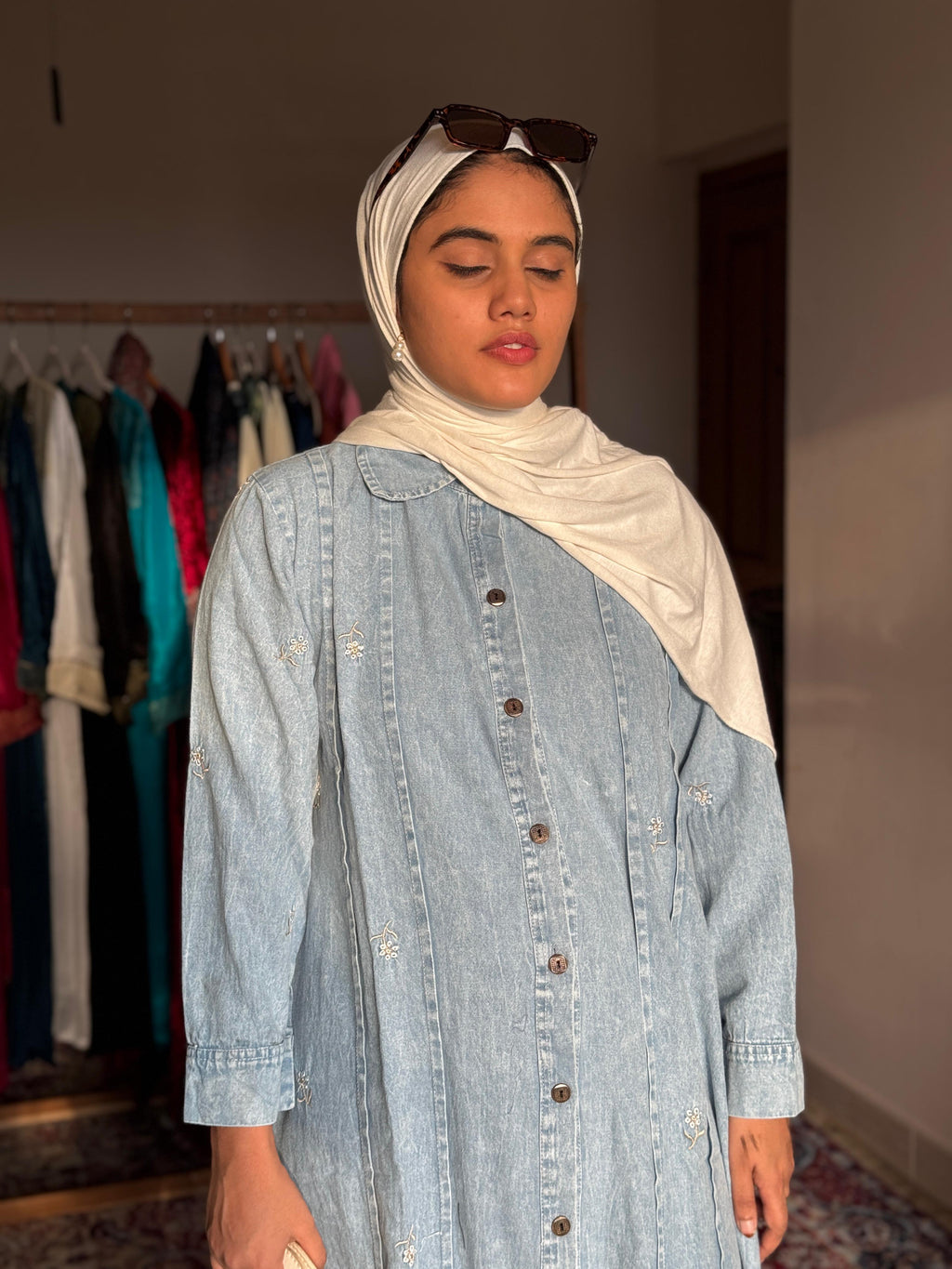 Hifi Panel denim gown