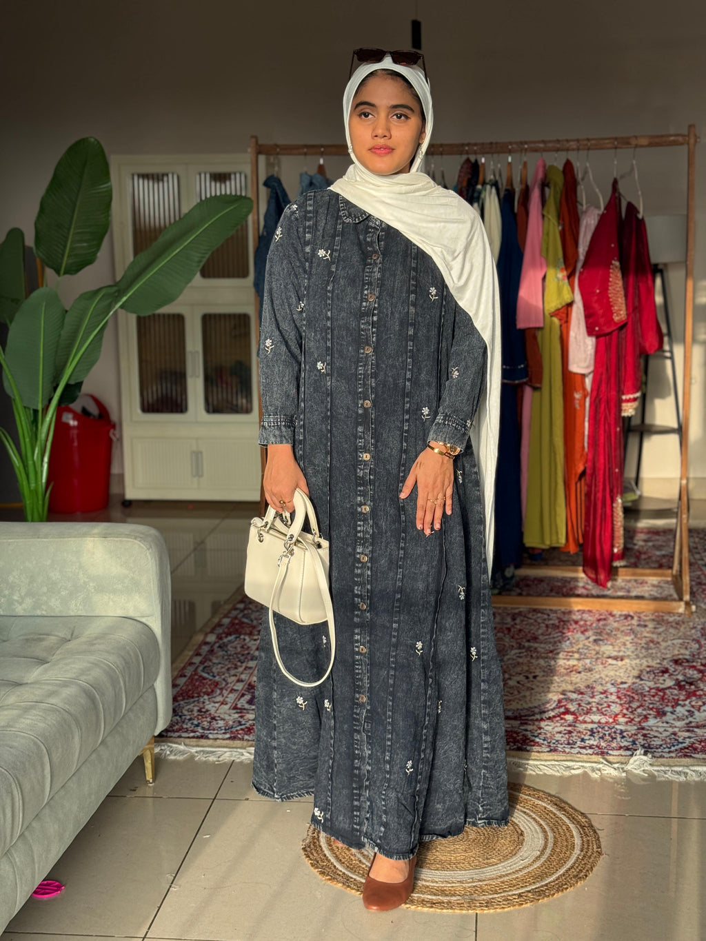 Hifi Panel denim gown
