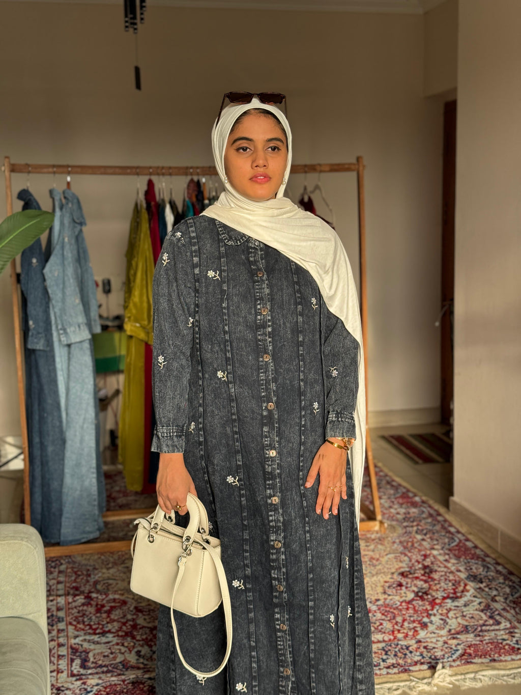 Hifi Panel denim gown