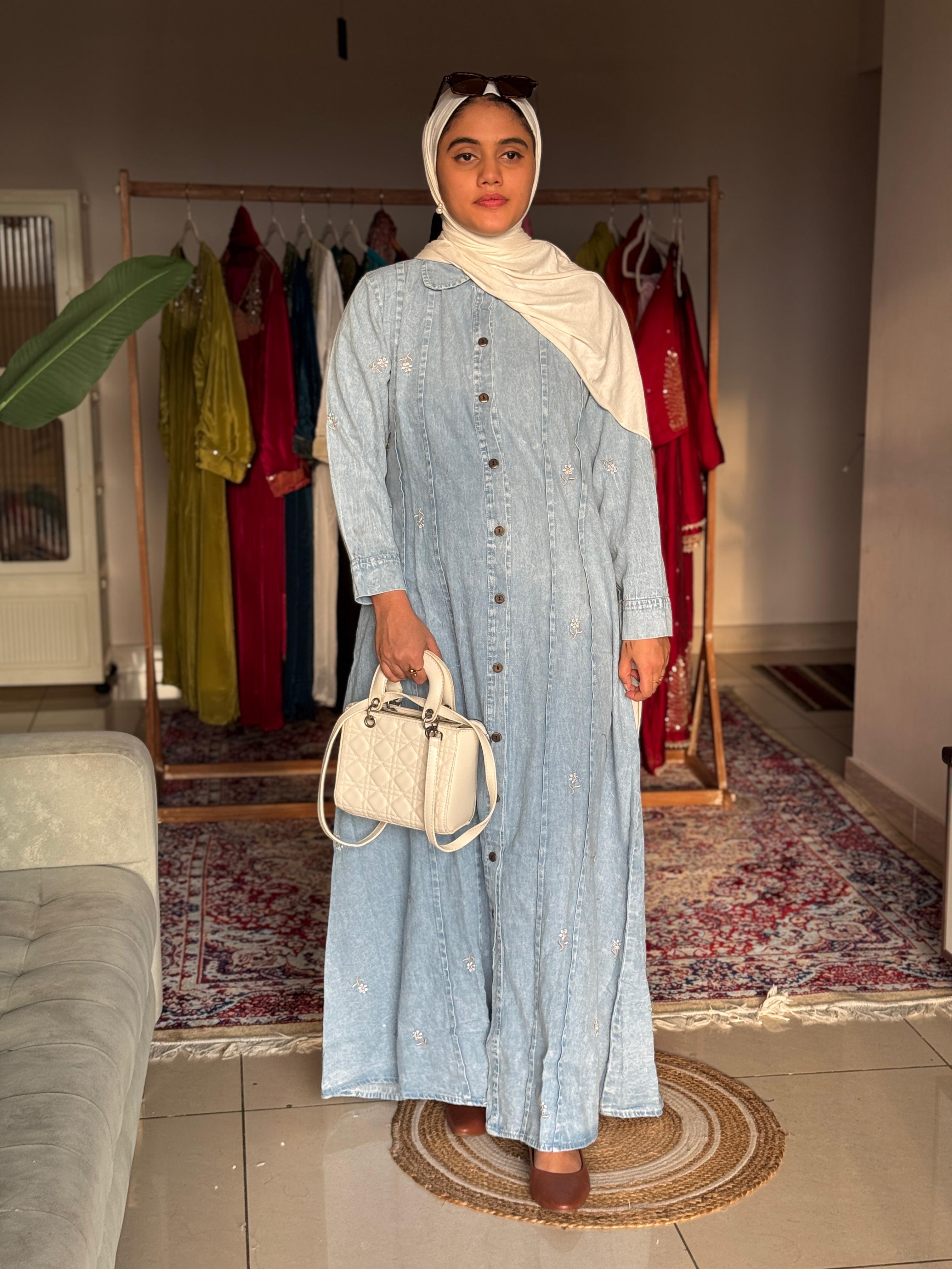 Hifi Panel denim gown