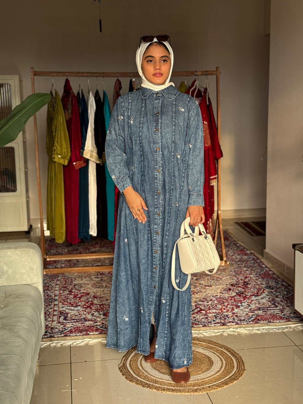 Hifi Panel denim gown