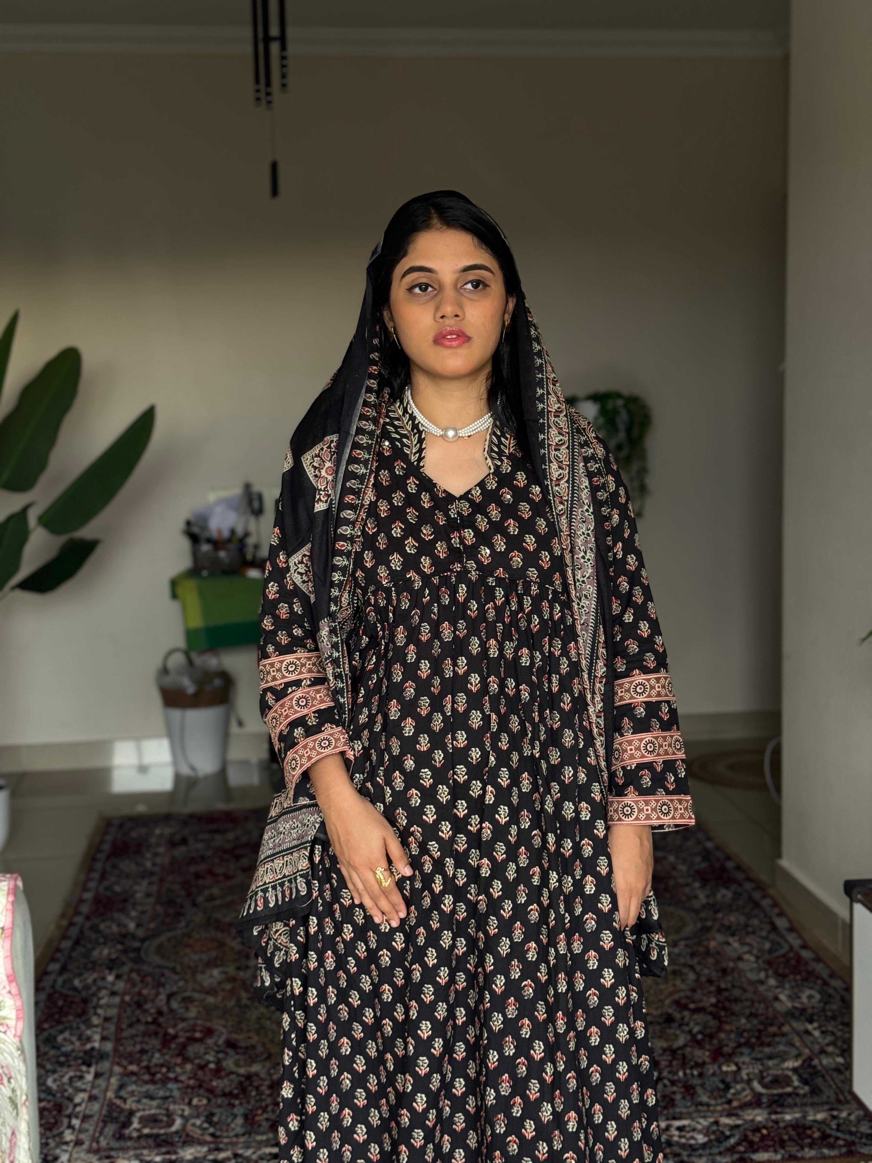 Hifi Ajrakh Cotton Rani 👑