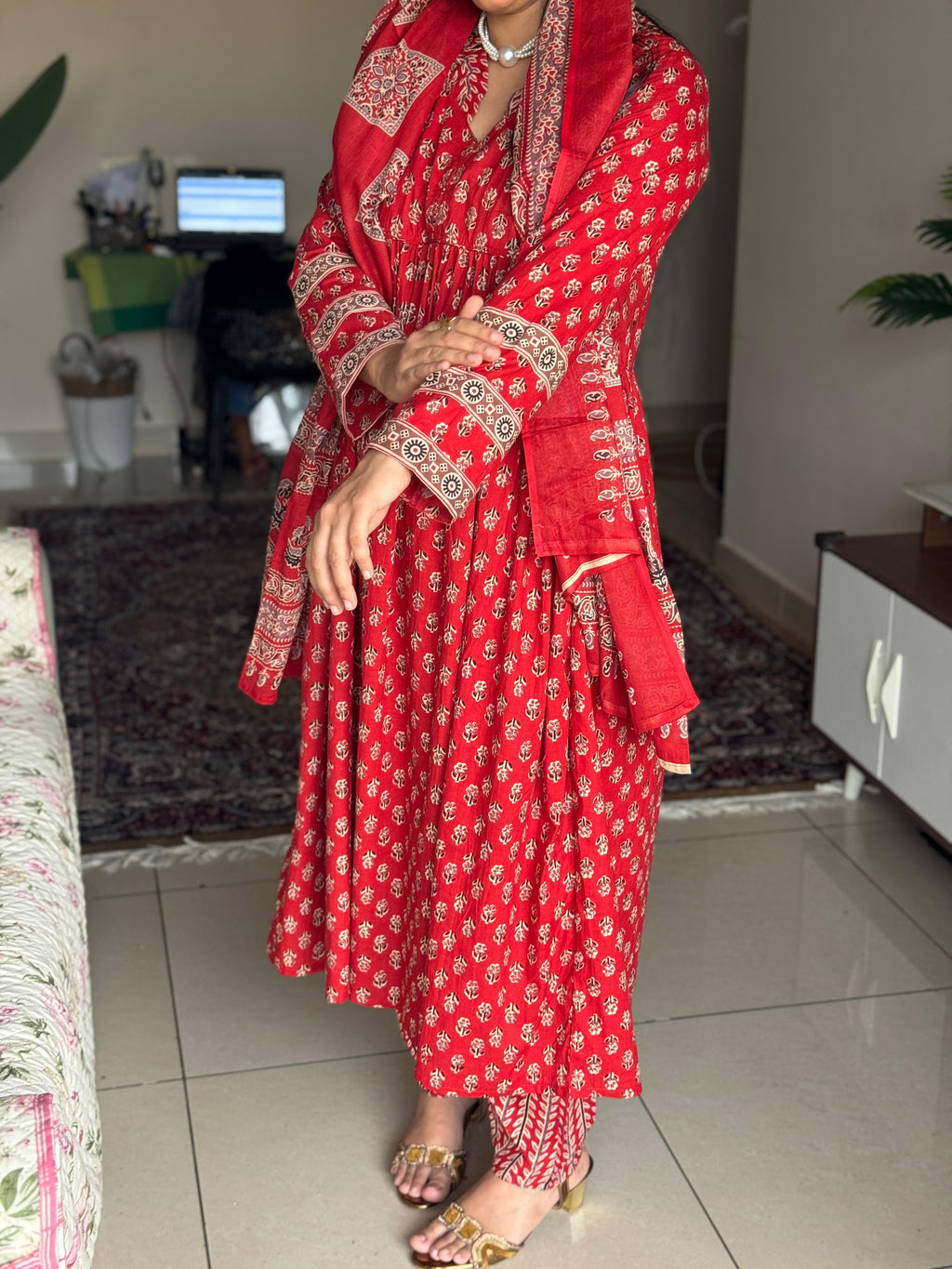 Hifi Ajrakh Cotton Rani 👑