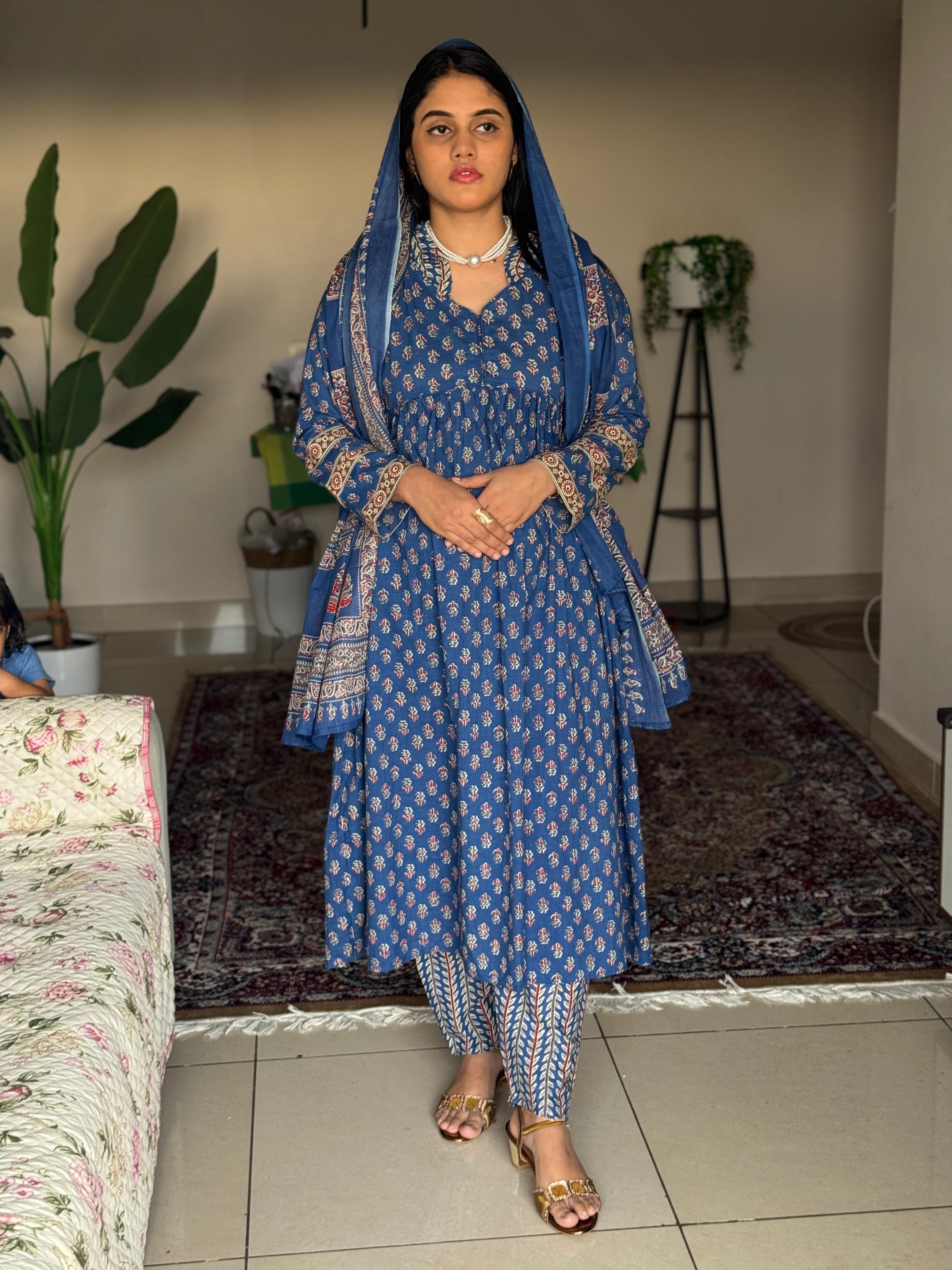 Hifi Ajrakh Cotton Rani 👑