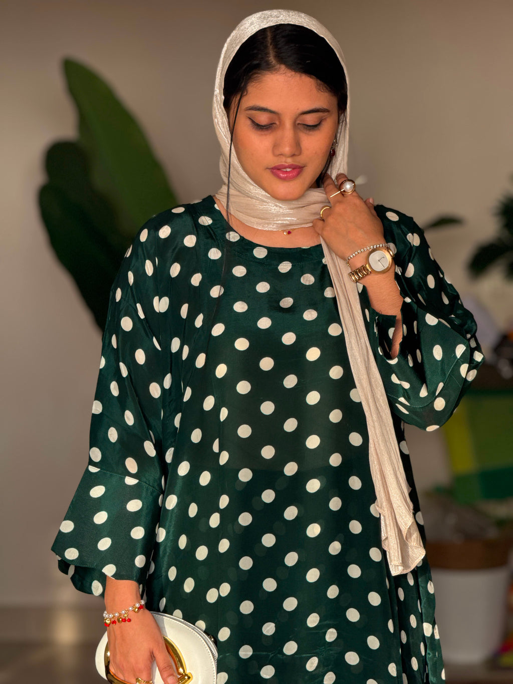 Hifi polka kaftan cordset Drop