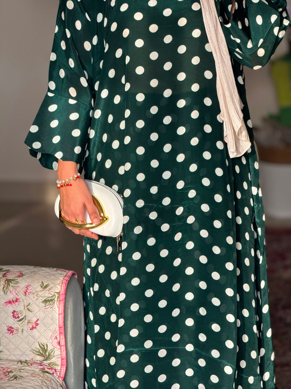 Hifi polka kaftan cordset Drop