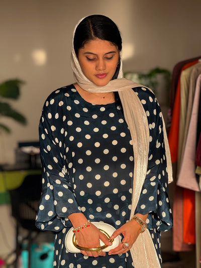 Hifi polka kaftan cordset Drop