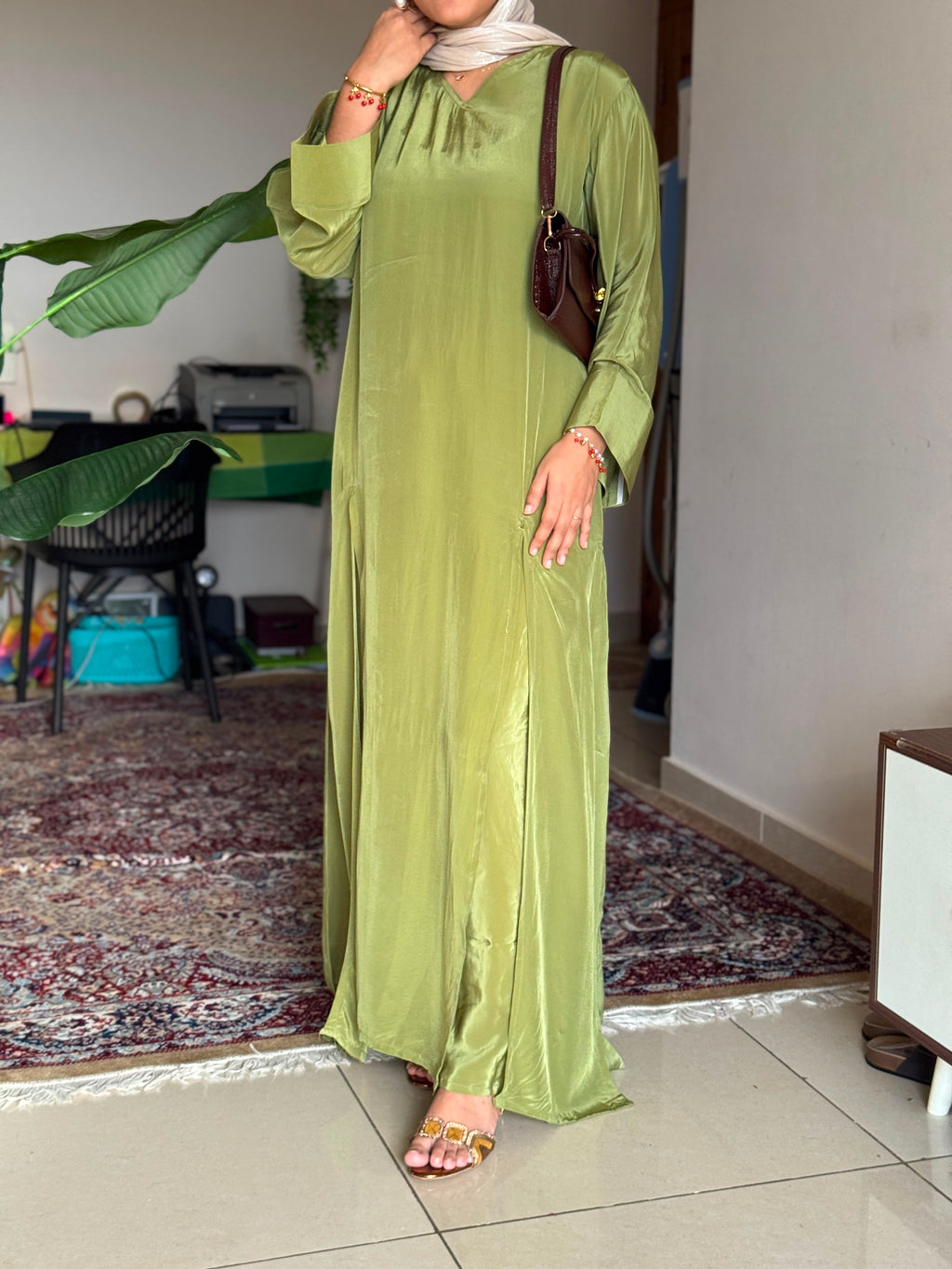 Hifi Front Slit Crepe Cordset
