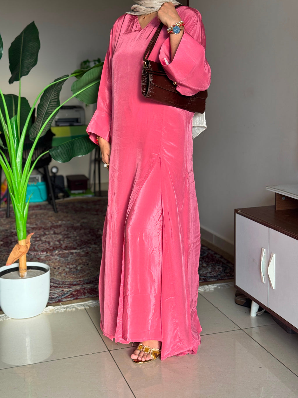 Hifi Front Slit Crepe Cordset