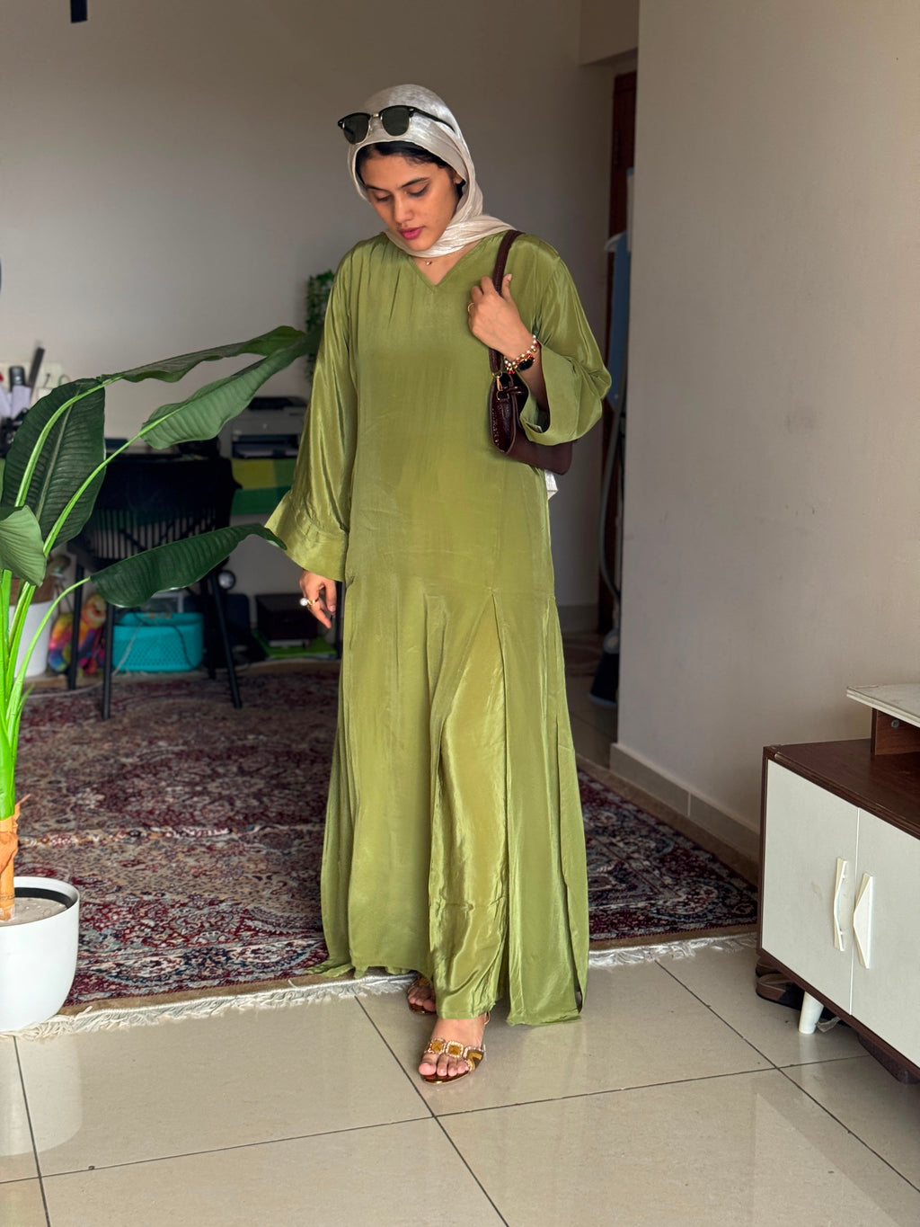 Hifi Front Slit Crepe Cordset