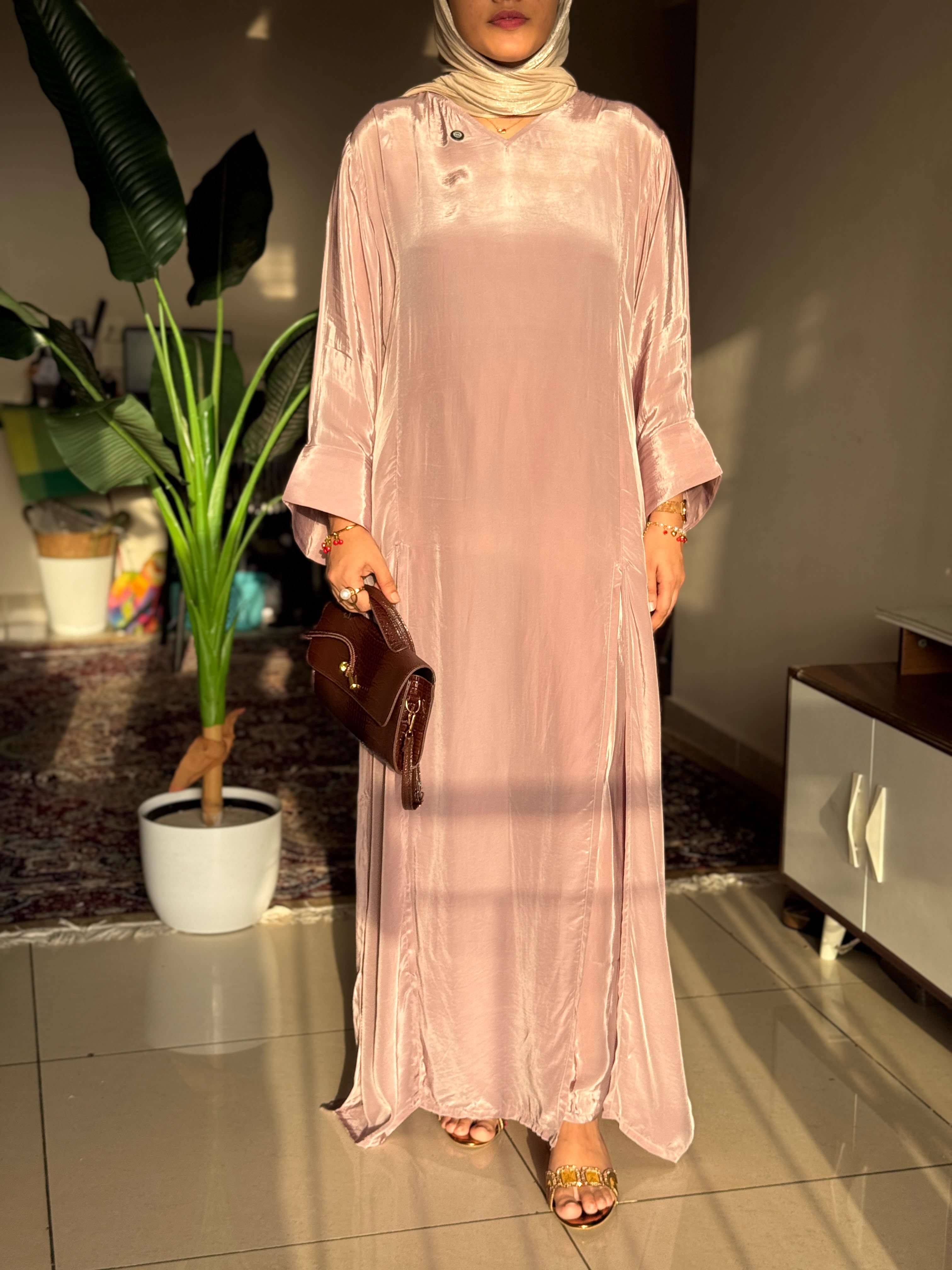 Hifi Front Slit Crepe Cordset