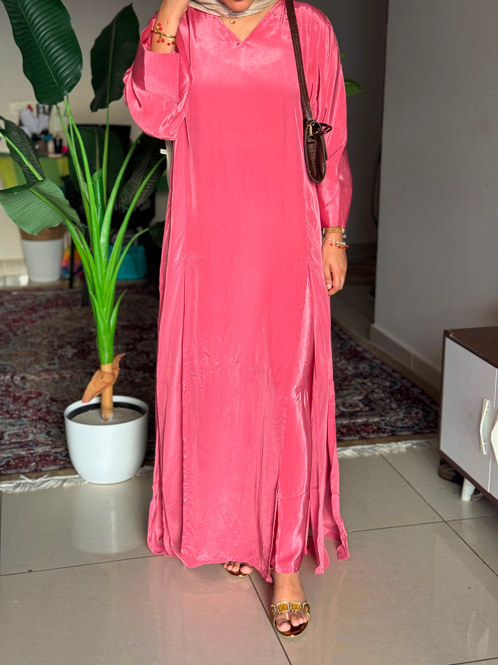 Hifi Front Slit Crepe Cordset