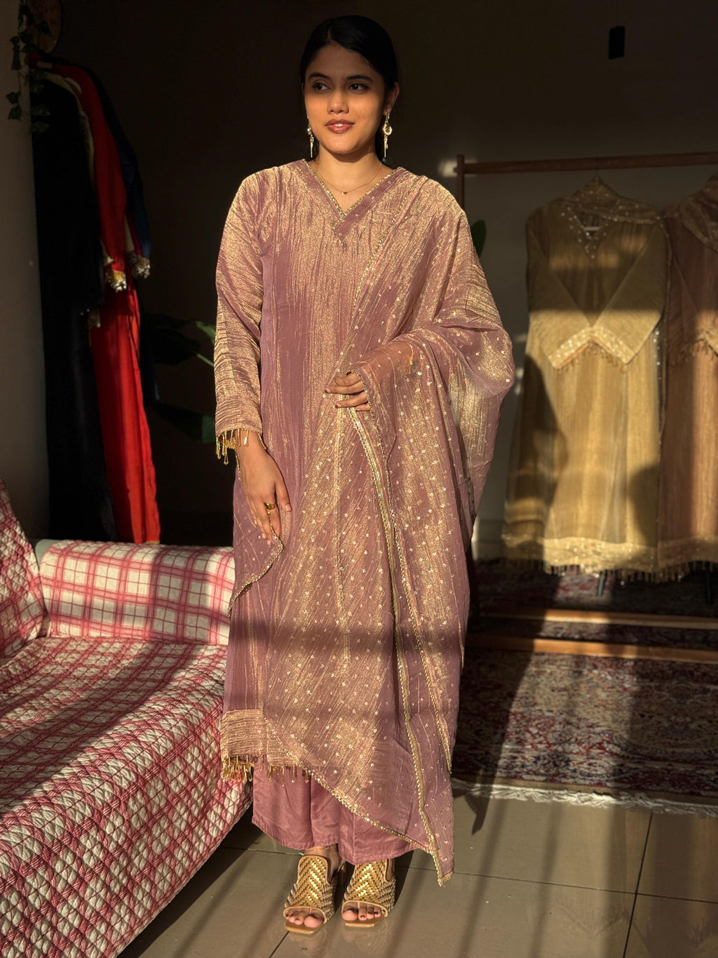 Hifi Salsa Dotted Duppatta Suit