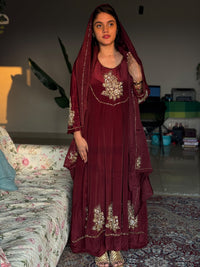 Maroon red