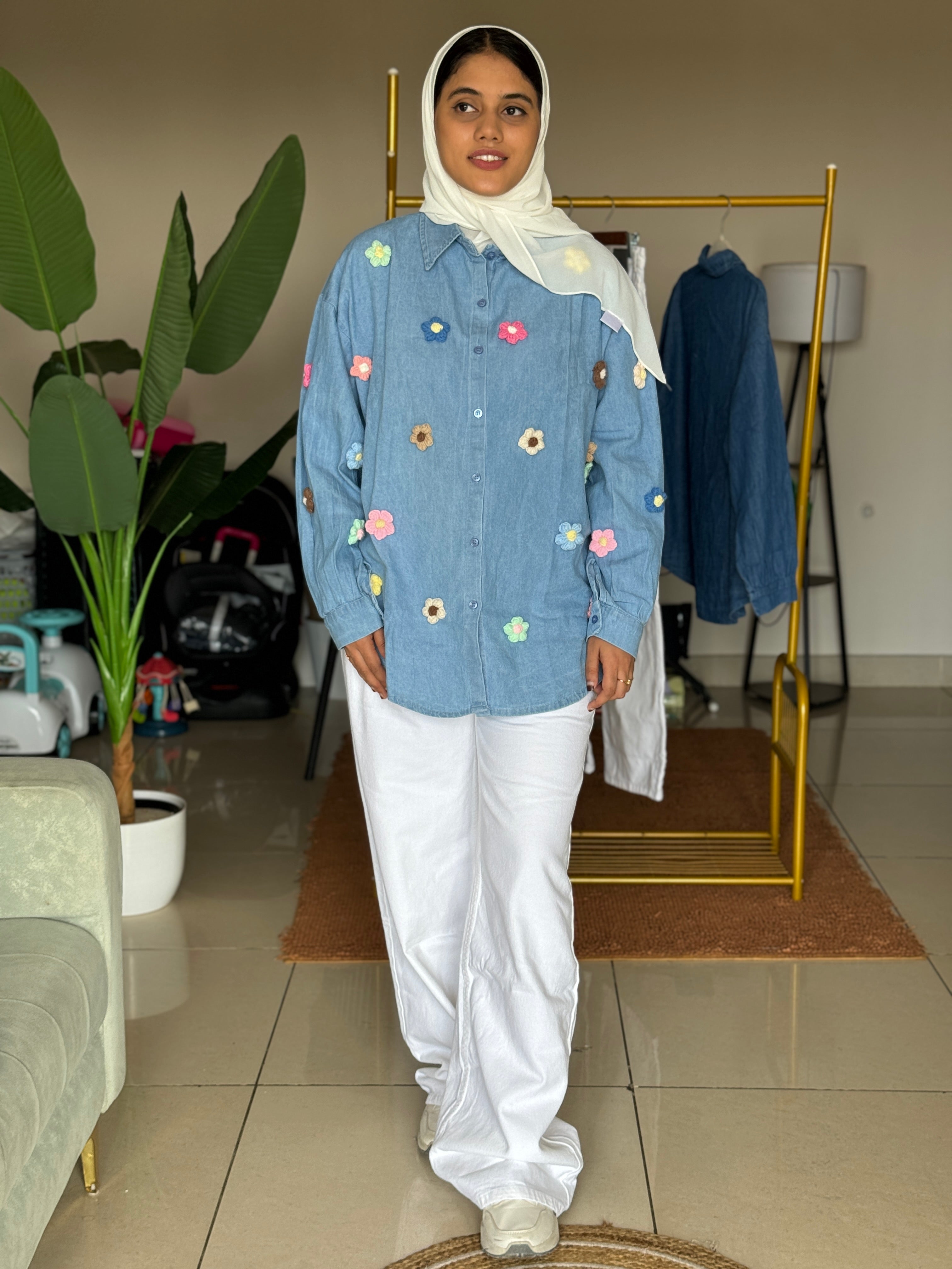 HIFI Denim Crochet shirt