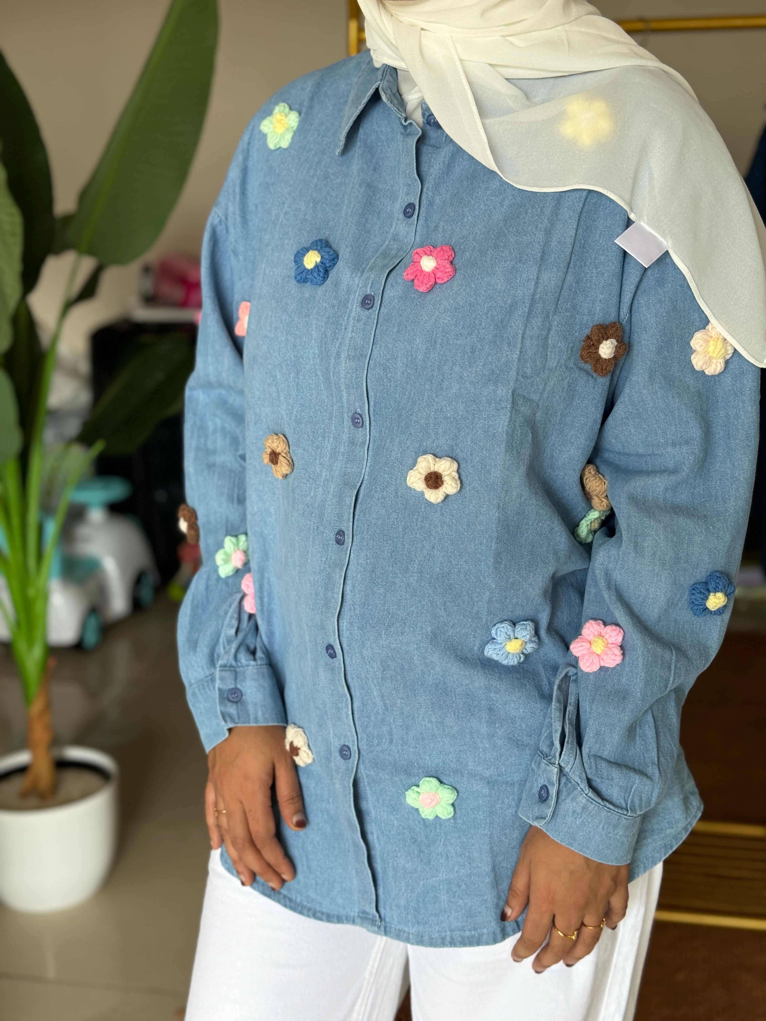 HIFI Denim Crochet shirt