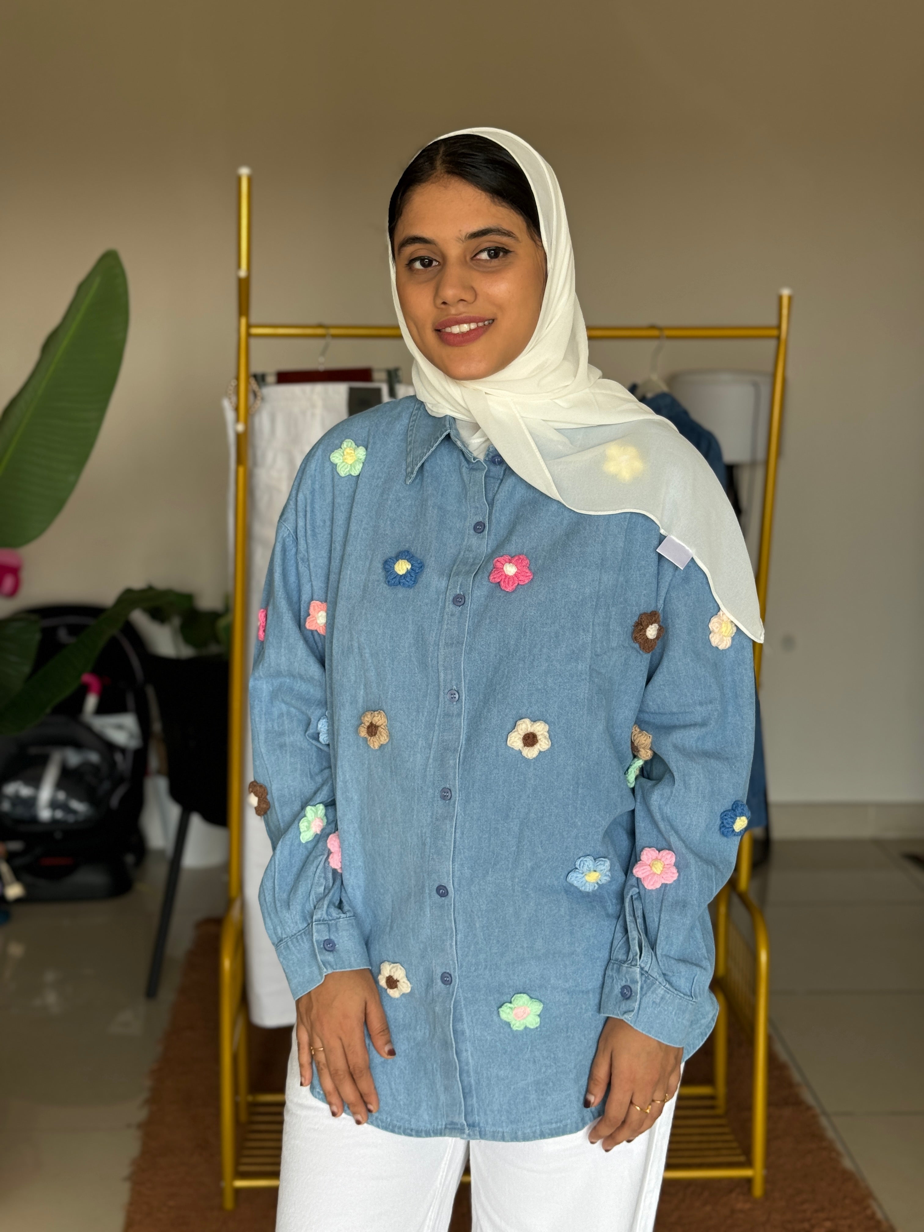 HIFI Denim Crochet shirt