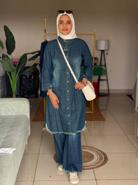 Greenish denim